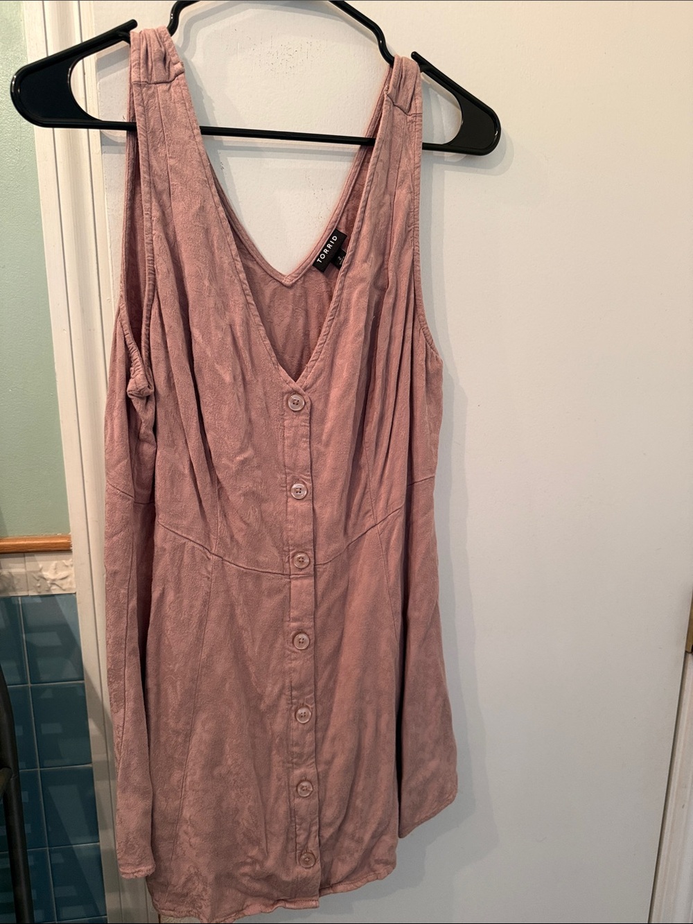 torrid Dusty Rose Textured Sleeveless Dress